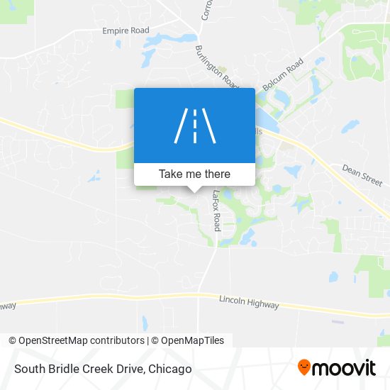 South Bridle Creek Drive map