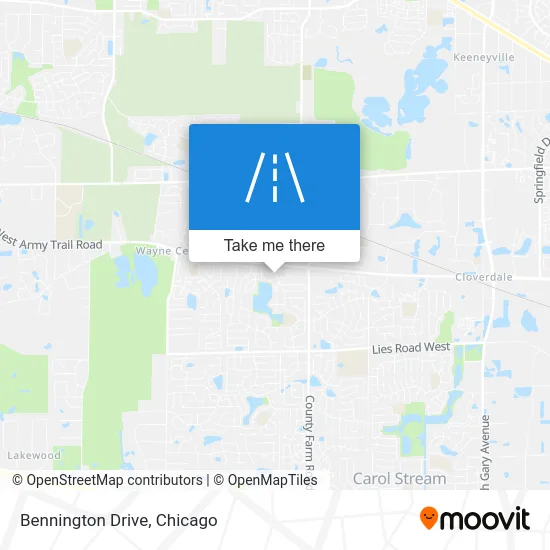 Bennington Drive map