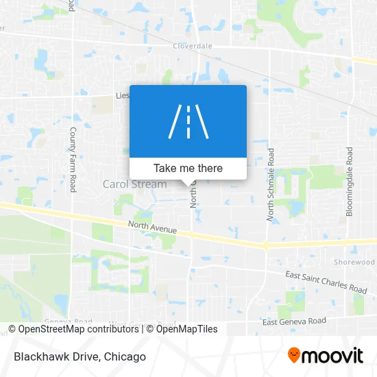 Blackhawk Drive map