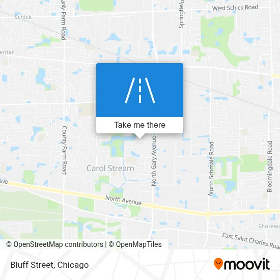 Bluff Street map