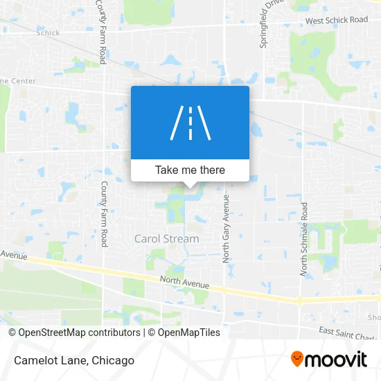 Camelot Lane map