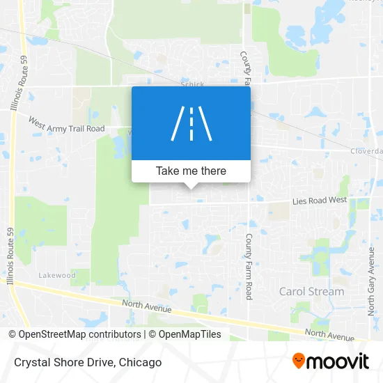 Crystal Shore Drive map