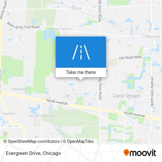Mapa de Evergreen Drive