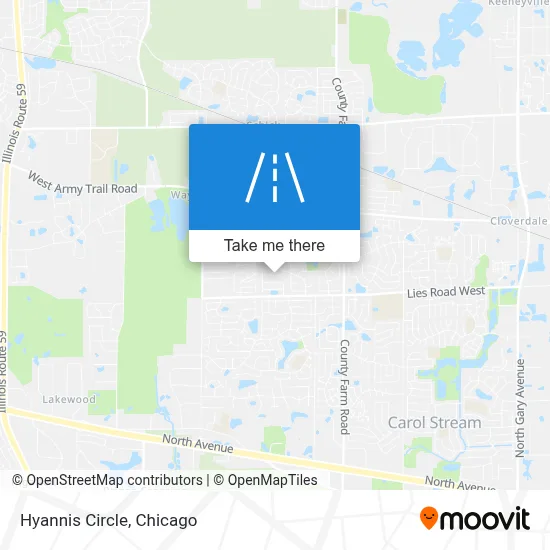 Hyannis Circle map