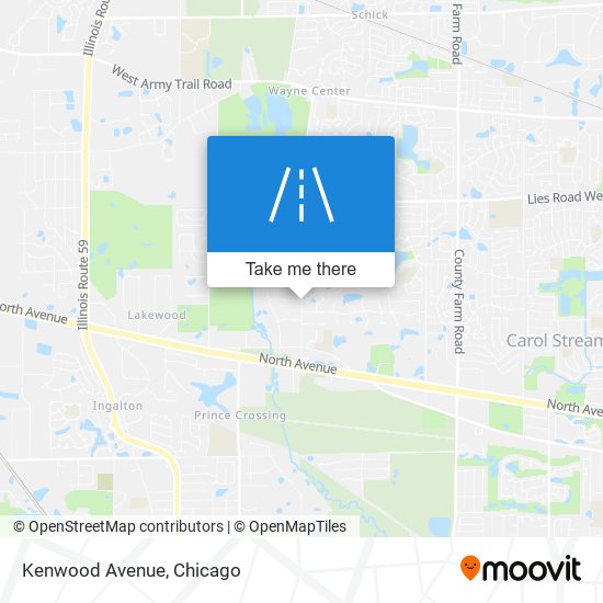 Mapa de Kenwood Avenue