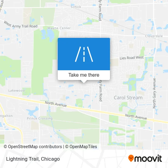 Lightning Trail map