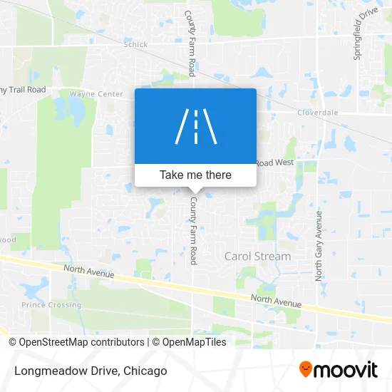 Longmeadow Drive map