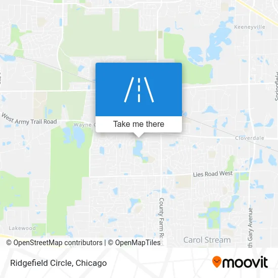 Ridgefield Circle map