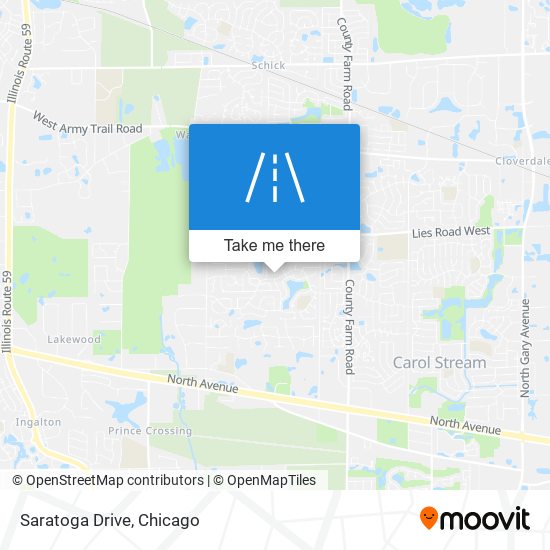 Saratoga Drive map