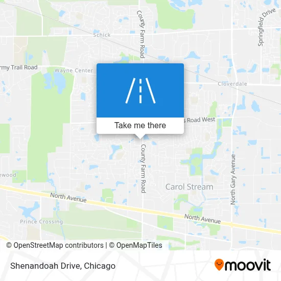 Shenandoah Drive map