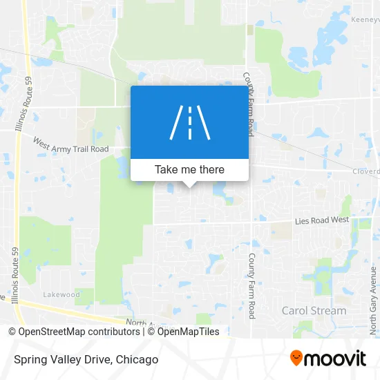 Spring Valley Drive map