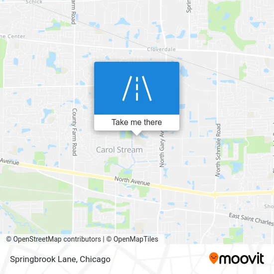 Springbrook Lane map