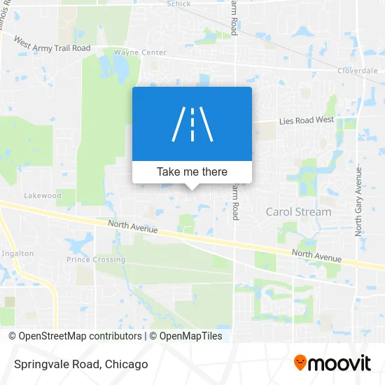 Springvale Road map
