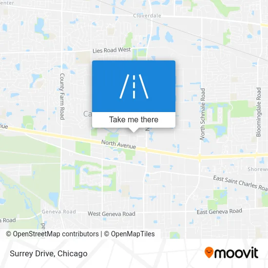 Surrey Drive map