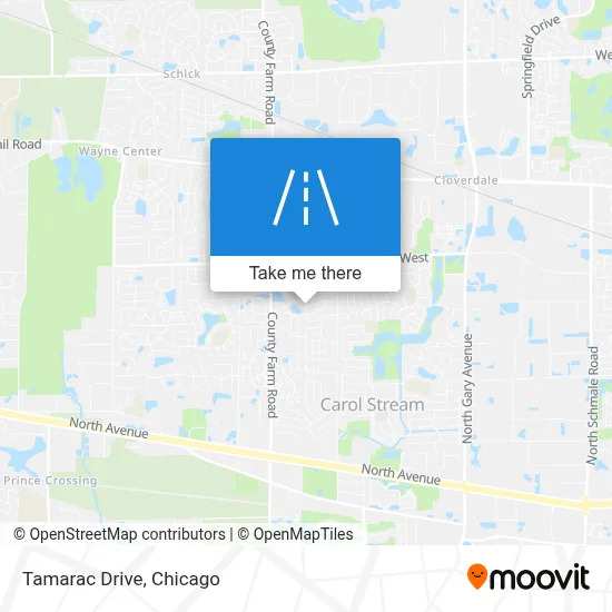 Tamarac Drive map