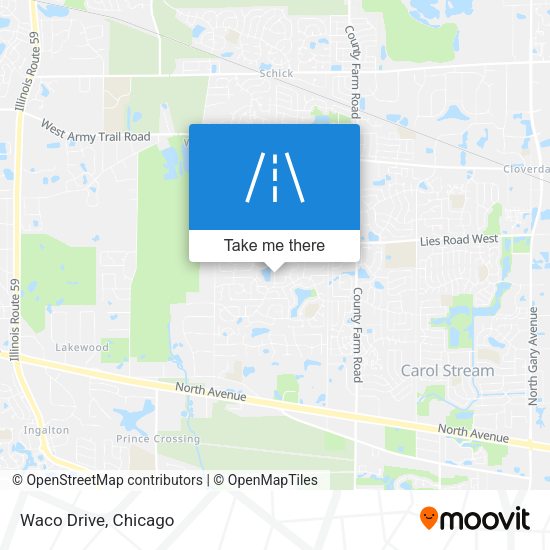 Mapa de Waco Drive