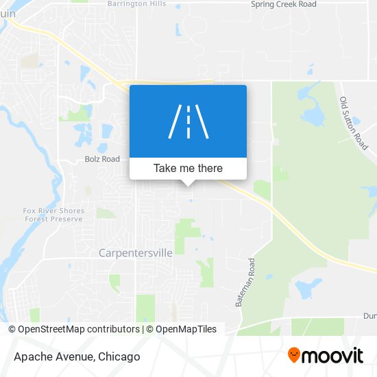 Apache Avenue map