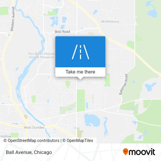 Mapa de Ball Avenue