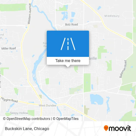 Buckskin Lane map
