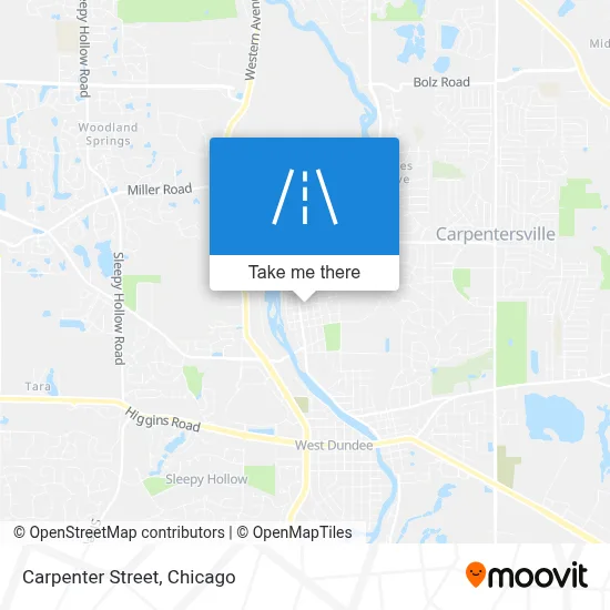 Carpenter Street map