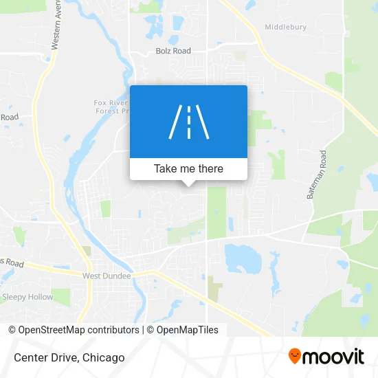 Center Drive map