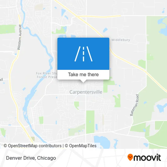 Denver Drive map