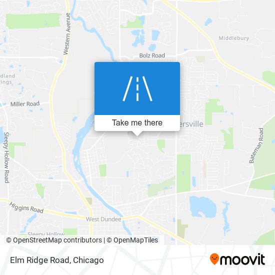 Elm Ridge Road map