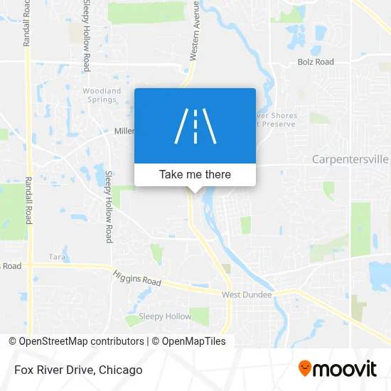 Fox River Drive map