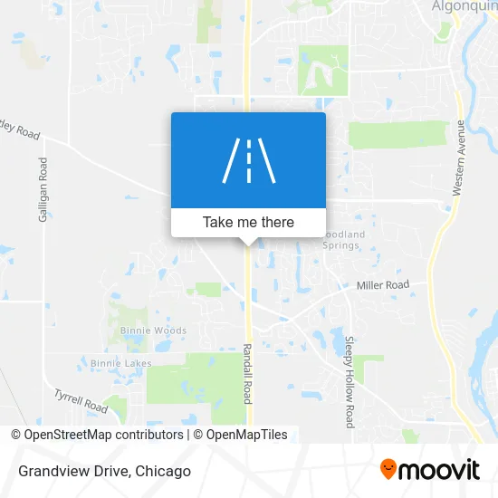 Grandview Drive map