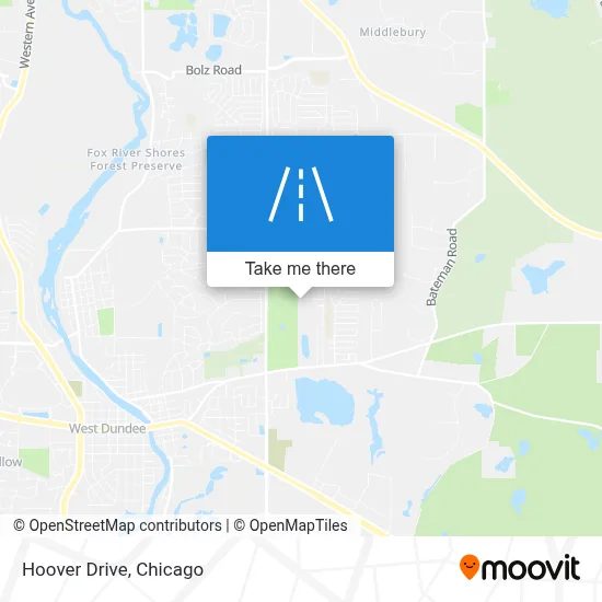 Hoover Drive map