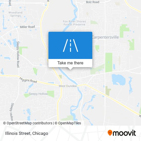 Illinois Street map