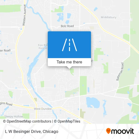 L W Besinger Drive map