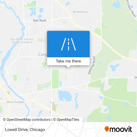 Lowell Drive map
