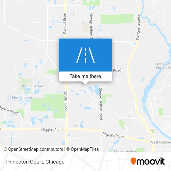 Mapa de Princeton Court