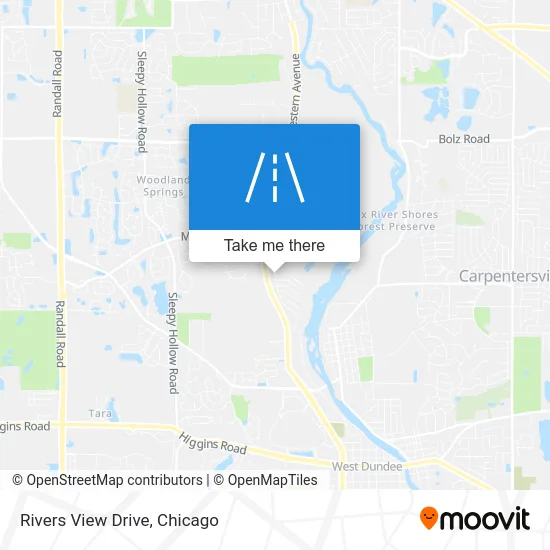 Rivers View Drive map