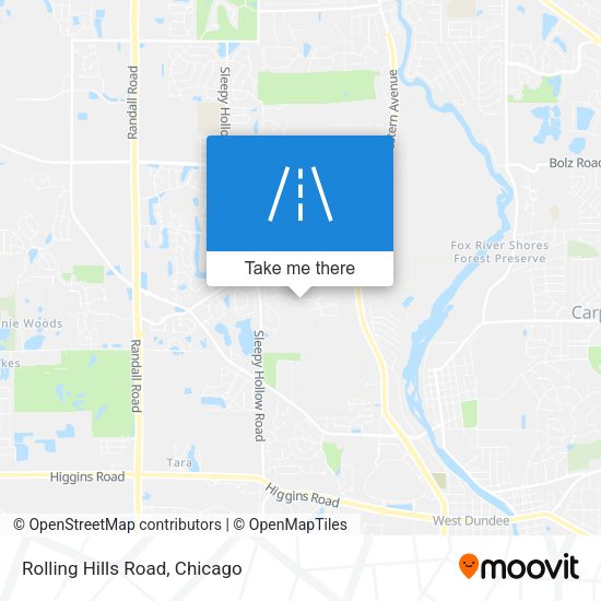 Mapa de Rolling Hills Road