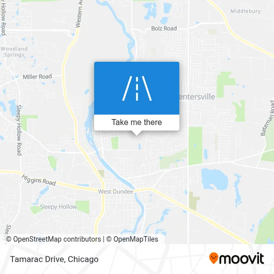 Tamarac Drive map