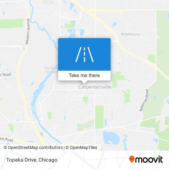 Topeka Drive map