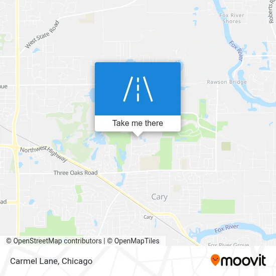 Carmel Lane map