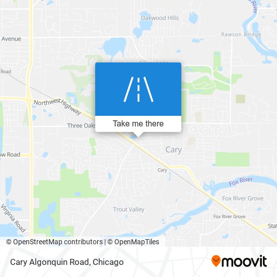 Mapa de Cary Algonquin Road