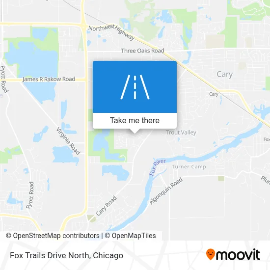Fox Trails Drive North map