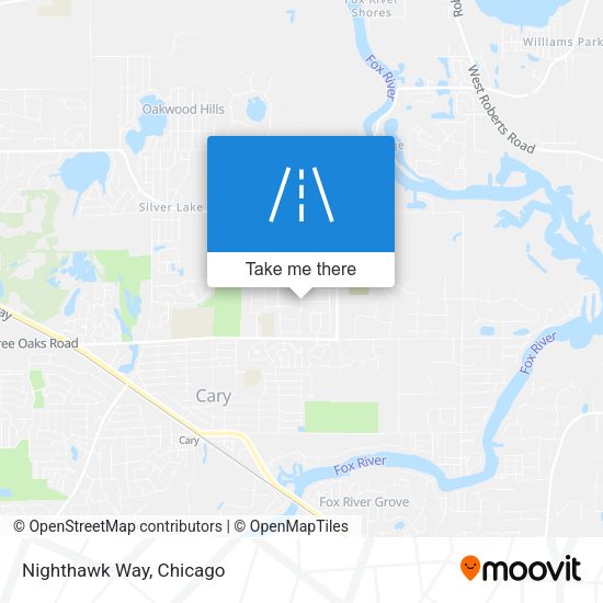 Nighthawk Way map