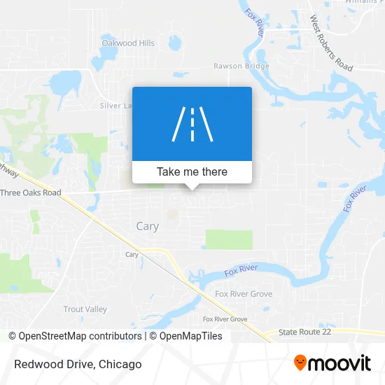 Redwood Drive map