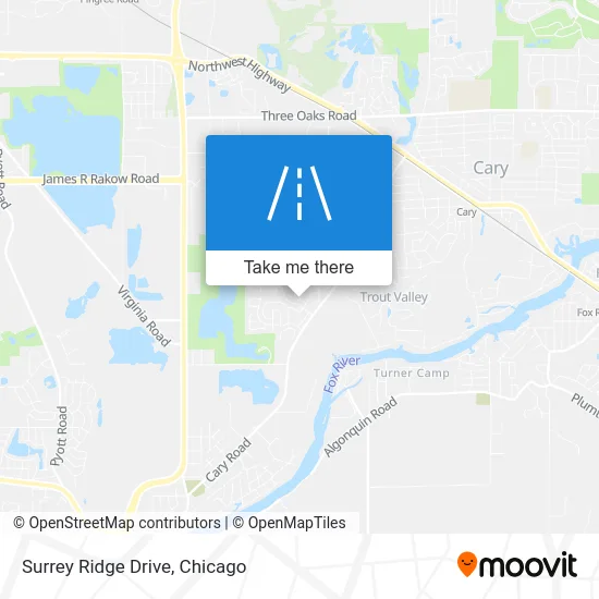 Surrey Ridge Drive map