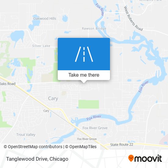 Tanglewood Drive map