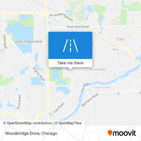 Woodbridge Drive map