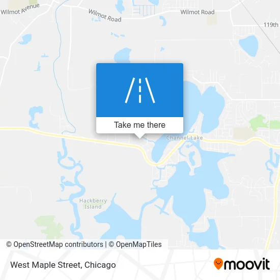 West Maple Street map