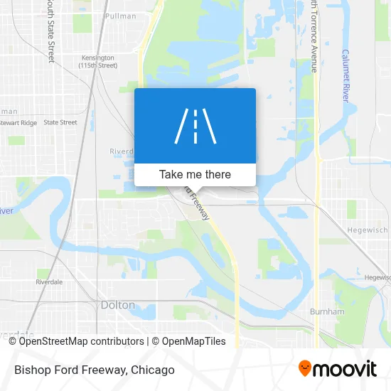 Bishop Ford Freeway map