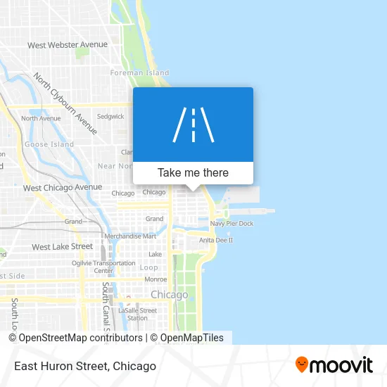 East Huron Street map