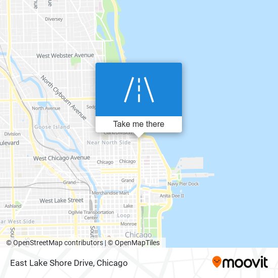 East Lake Shore Drive map